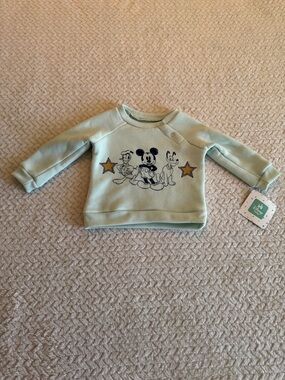 Disney Mint Green Mickey & Friends Baby Sweatshirt